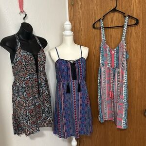 NOBO paisley summer dresses 3 pc bundle size L